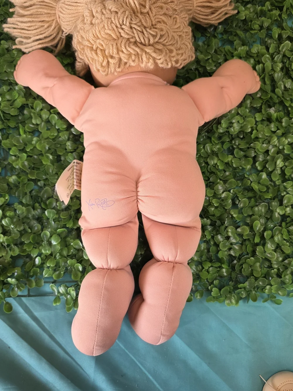 Vintage 1982 Cabbage Patch Kid Doll Red Gingham Outfit & Papers